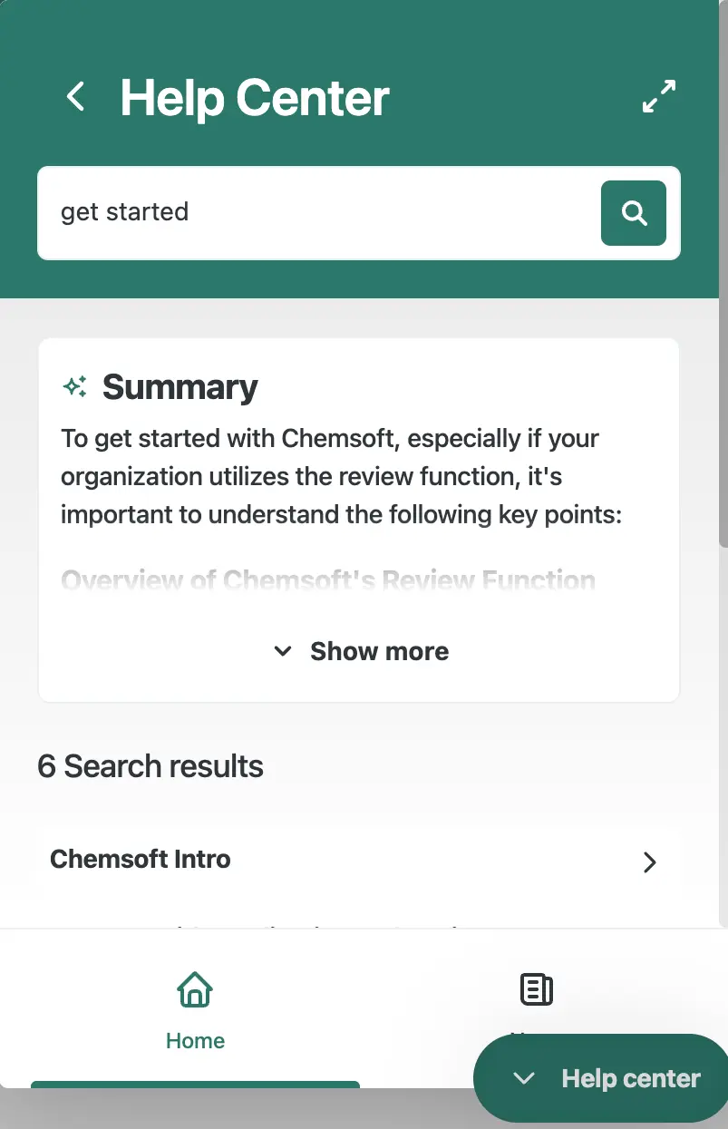 Life Ring Button in Chemsoft